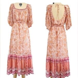 SECRET MISSION x SUPER NATURAL Aviana Floral Maxi Dress Multicolored Size L
